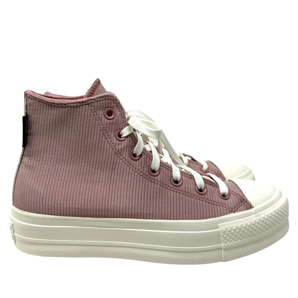 Converse Ctas Lift Counter Climate Platform Hi Sneaker Women Pink Canvas A06148C